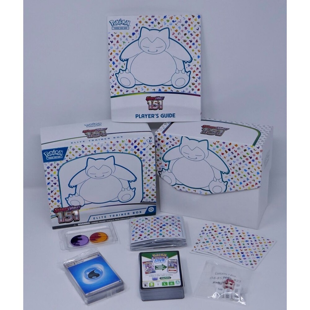 Pokemon TCG Scarlet & Violet 151 Elite Trainer Box ETB Accessories & 102 Cards